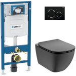 Duofix pack wc b�ti - support + wc suspendu sans bride ideal standard avec abattant softclose + plaque ...