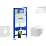 Duofix - set bti - support, cuvette gaia et abattant softclose, plaque de dclenchement sigma30, blanc ...