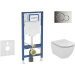 Duofix - set bti - support, cuvette tesi et abattant, plaque de dclenchement sigma01, chrome brillant ...