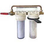 Aquawater - duplex onephos + bypass brevet - 3 actions (filtration / calcaire / corrosion) - 12m