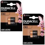 Duracell lot de 4 piles photo lithium ultra cr 2 blister de 2 x2