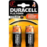 Duracell - cf 2 piles alcalines plus une demi - lampe de poche mn1400 lr14 1, 5w