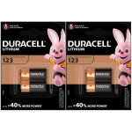 Duracell ultra lithium lot de 4 piles cr123 3 v pour appareil photo num�rique ? �quivalentes � dl123, ...