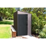 Duramax - abri de jardin en plastique 1, 2x2, 4m gris, 4 mm paisseur paroi 120 x 240 cm