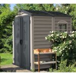 Duramax - abri de jardin en plastique 1, 8x1, 8m gris, 4 mm Épaisseur paroi 186, 8 x 190 cm Duramax - abri de jardin en plastique 1, 8x1, 8m gris, 4 mm Épaisseur paroi 186, 8 x 190 cm