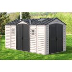 Duramax - abri de jardin en plastique gris, 4 mm Épaisseur paroi 480 x 240 cm Duramax - abri de jardin en plastique gris, 4 mm Épaisseur paroi 480 x 240 cm