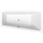 Duravit - no. 1 baignoire encastre, trapze, 1500x800mm, 1 pente de