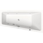 Duravit no. 1 baignoire balnéo encastrée, trapèze, 1600x850mm, jet Duravit no. 1 baignoire balnéo encastrée, trapèze, 1600x850mm, jet