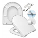 Duravit abattant wc duroplast - 37x43 cm - blanc classique - antibact�rien - m�canisme doux