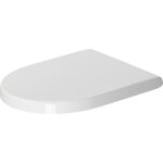 Duravit - abattant wc plastique blanc extra - plat, lunette toilettes universel � frein de chute / fermeture ...