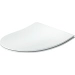 Duravit - abattant wc plastique blanc forme d extra - plat, lunette toilettes � frein de chute / fermeture ...