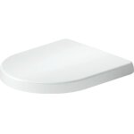 Duravit - abattant wc plastique blanc forme d, lunette toilettes universel  frein de chute / fermeture ...