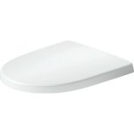 Duravit - abattant wc plastique blanc forme d, lunette toilettes universel  frein de chute / fermeture ...
