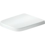 Duravit - abattant wc plastique carr� blanc, lunette toilettes universel � frein de chute / fermeture ...