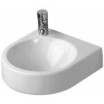 Duravit - architec - lave - mains sans trop - plein, 36x38 cm, blanc - lave - mains, avec trou  gauche ...
