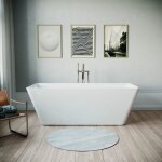Duravit - baignoire autoportante moderne acrylique pour salle de bain avec double paroi, bonde et trop ... Duravit - baignoire autoportante moderne acrylique pour salle de bain avec double paroi, bonde et trop ...