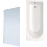 Duravit - baignoire droite d - neo1700x750mm + pare bain gauche aurys mist 1 chrom�