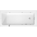 Duravit - d - code baignoire balnéo, 1600x700mm, 1 pente de dossier, Duravit - d - code baignoire balnéo, 1600x700mm, 1 pente de dossier,