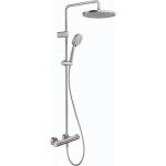 Duravit - colonne de douche thermostatique minusflow inox bross