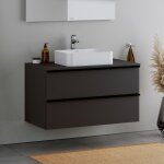 Duravit - meuble mural suspendu mdf de salle de bain design sous - vasque avec 2 tiroirs pour salle de ... Duravit - meuble mural suspendu mdf de salle de bain design sous - vasque avec 2 tiroirs pour salle de ...