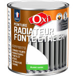 Oxi - peinture radiateur fonte & acier blanc satin 0. 5 litre Oxi - peinture radiateur fonte & acier blanc satin 0. 5 litre