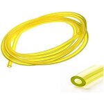 Durite essence 2, 5mm int�rieur x 5mm x 1m silicone jaune transparent tondeuse tracteur d�broussailleuse ...