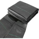 Toile anti - mauvaises herbes perm�able � l'eau - avec protection uv - tissu � bandes ind�chirable - ...