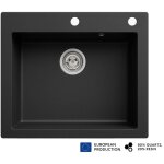 Dusine - evier rectangulaire noito noir en granit premium - 1 bac sans égouttoir et vidage inclus Dusine - evier rectangulaire noito noir en granit premium - 1 bac sans égouttoir et vidage inclus