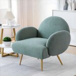 Dyhome fauteuil de loisir moderne fauteuil de loisir simple canap de loisir vert