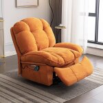 Dyhome fauteuil de relaxation �lectrique pivotant avec fonction massage et chauffage, avec port de charge ...