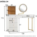 Dyhome meuble sous - vasque avec miroir clair par led plan de travail en verre tremp transparent tabouret ...