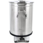 Dynasteel - poubelle inox avec pédale - 50 l Dynasteel - poubelle inox avec pédale - 50 l
