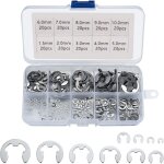 E clip anneau 304 inox circlips exterieur assortiment de circlips 1. 5 / 2 / 3 / 4 / 5 / 6 / 7 / 8 / ...