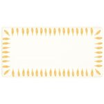 Easy life - plateau 39, 5x20 cm en cramique peint  la main color mix yellow