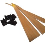 Ebac literie - 3 lattes bois + embouts - 1400x53x9 mm - spécial bz / convertible / sommier Ebac literie - 3 lattes bois + embouts - 1400x53x9 mm - spécial bz / convertible / sommier