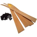 Ebac literie - 5 lattes bois + embouts - 1400x53x9 mm - sp�cial bz / convertible / sommier