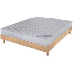 Ebac literie - matelas et sommier 160x200 mousse - decokit - soutien medium - sommier en kit - chne