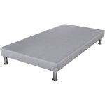 Ebac literie - sommier  lattes 90x190 cm 9 lattes larges gris clair - srateis