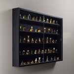 Ebuy24 - vitrine 4 tagres 80x9, 5x60 cm noir - show