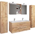 Ebuy24 - budasiss ensemble de meubles de salle de bains double couler ch�ne d�cor.