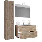 Ebuy24 - meuble bogue, lavage badinos h. 52 x l. 93 x p. 46 cm sonoma eiche