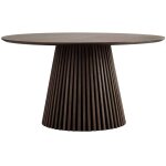 Ebuy24 - table � manger ronde lanza ? �120 ou �140cm - marron - diam�tre 120 cm
