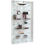 Ebuy24 - vitrine murale relas h. 114 x l. 59 x p. 17 cm blanc