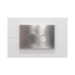 Eccelente press plaque de commande dualflush pour bti - support geberit up320 mtal rond steel - fugaflow ...