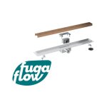 Fugaflow - eccelente vetro caniveau de douche - 50cm - avec bride de sol - avec grille - cuivre brossé ... Fugaflow - eccelente vetro caniveau de douche - 50cm - avec bride de sol - avec grille - cuivre brossé ...