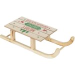 Ecd germany luge dcorative  led en bois avec led blanc chaud, 42 x 16 cm, marron naturel, fonctionne ...