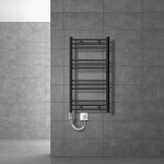 Ecd germany radiateur sche - serviettes lectrique eco 500x800 mm, anthracite, radiateur courb avec ...
