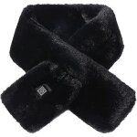 �charpe chauffante pour femmes et hommes, �charpe d'hiver douce en fausse fourrure, lavable, avec coussin ...