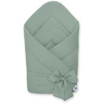 �charpe de portage double face en coton doux avec liens - sauge