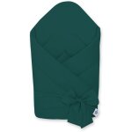 �charpe de portage double face en coton doux avec liens - vert bouteille